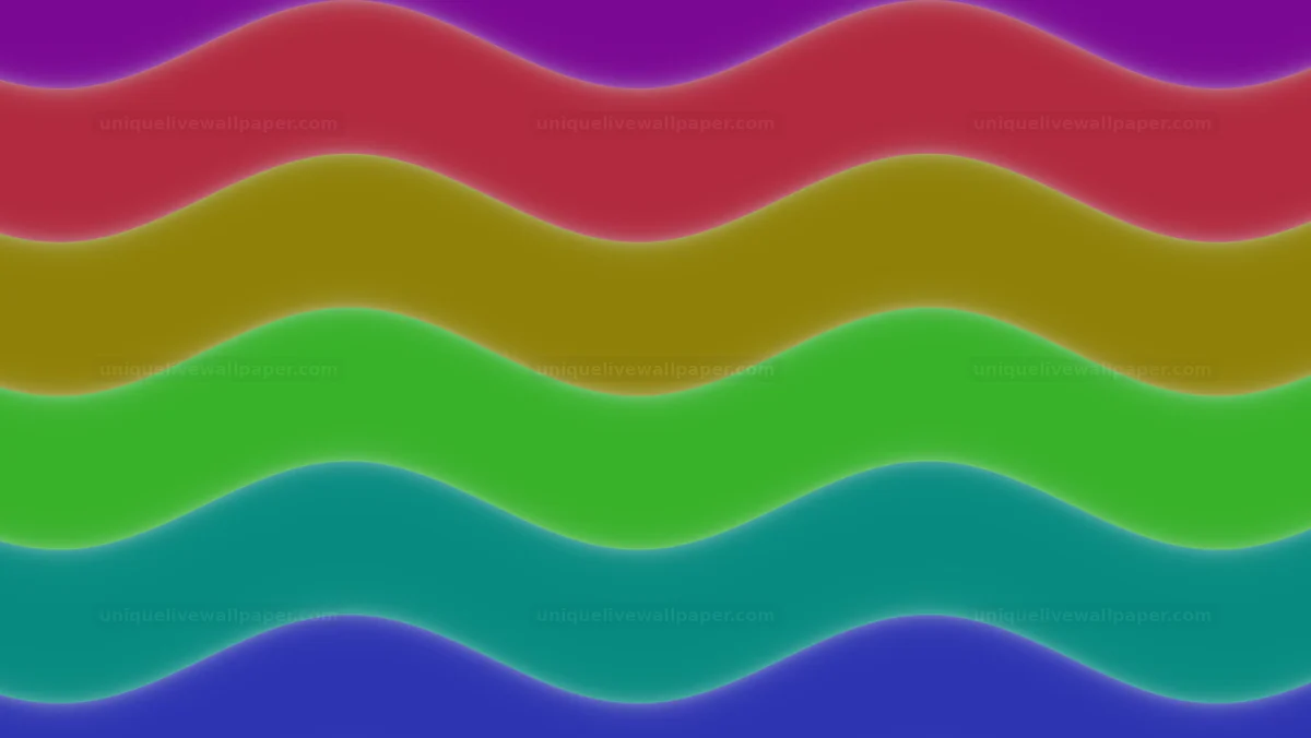 Watermarked thumbnail for Multicolor Wavy Gradient Bands Seamless Loop