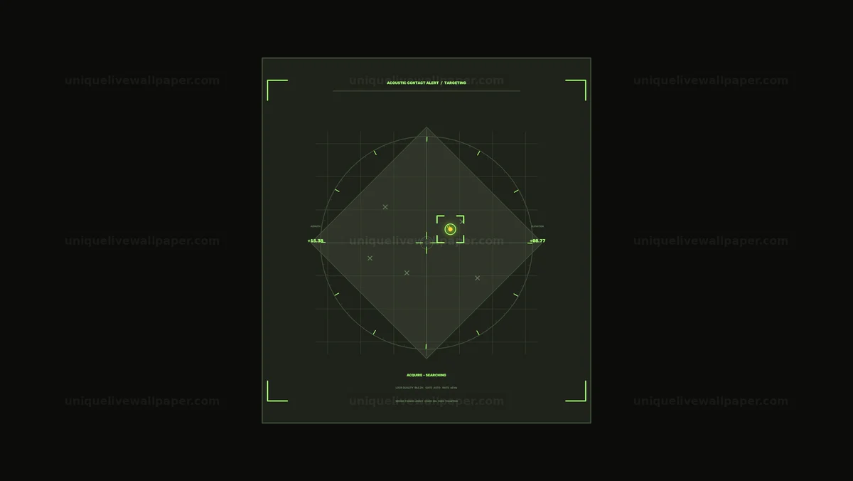 Watermarked thumbnail for Acoustic Contact Alert HUD Seamless Loop