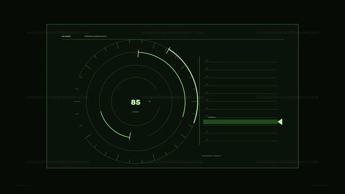 Calibration Percentage Gauge HUD Seamless Loop