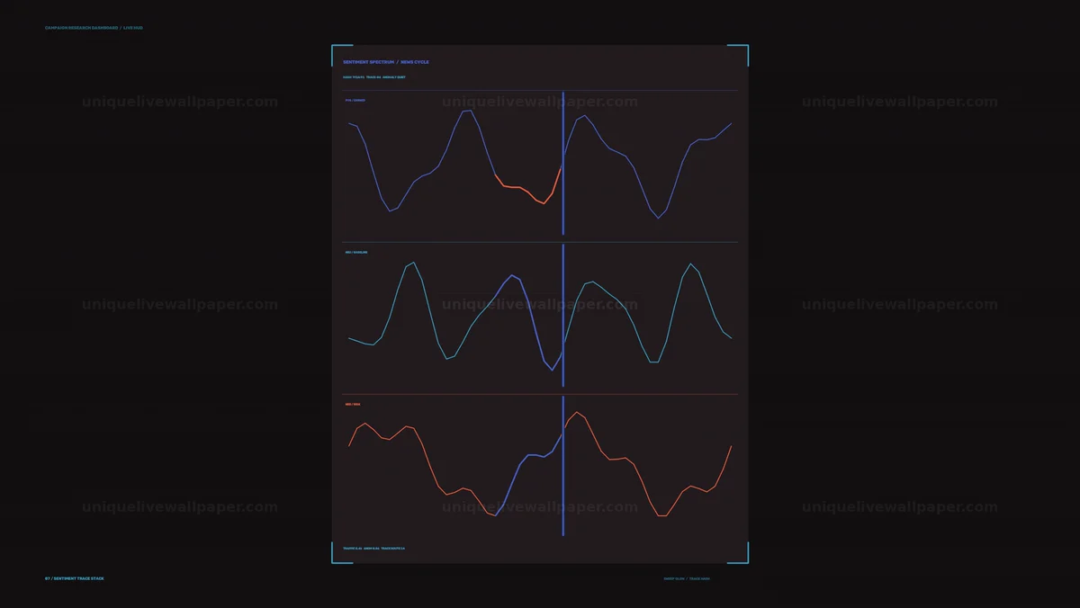 Campaign Research Dashboard HUD Graphs Seamless Loop