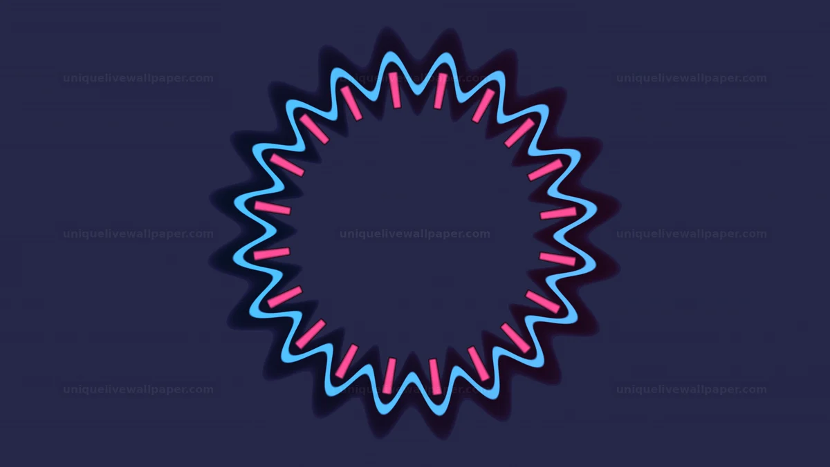 Animated geometric mandala frame with colorful design elements
