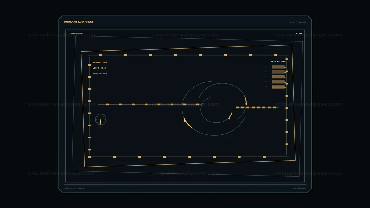 Battery Cell Temperature Dashboard Seamless Loop