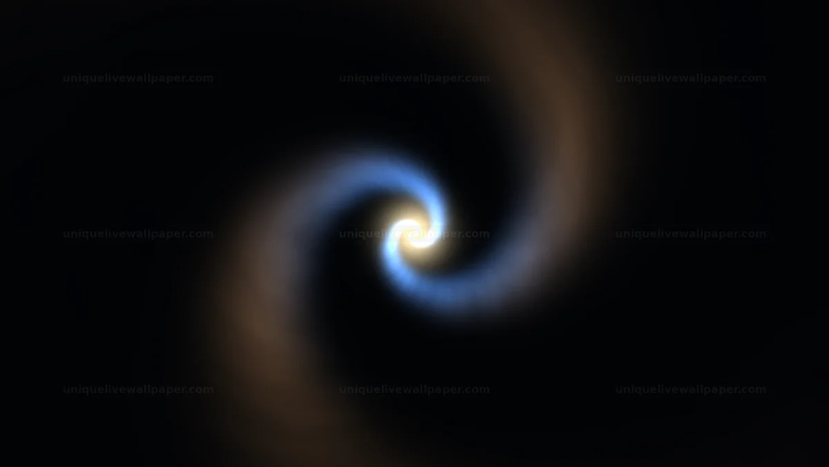 Watermarked thumbnail for Blue Amber Spiral Vortex Seamless Loop