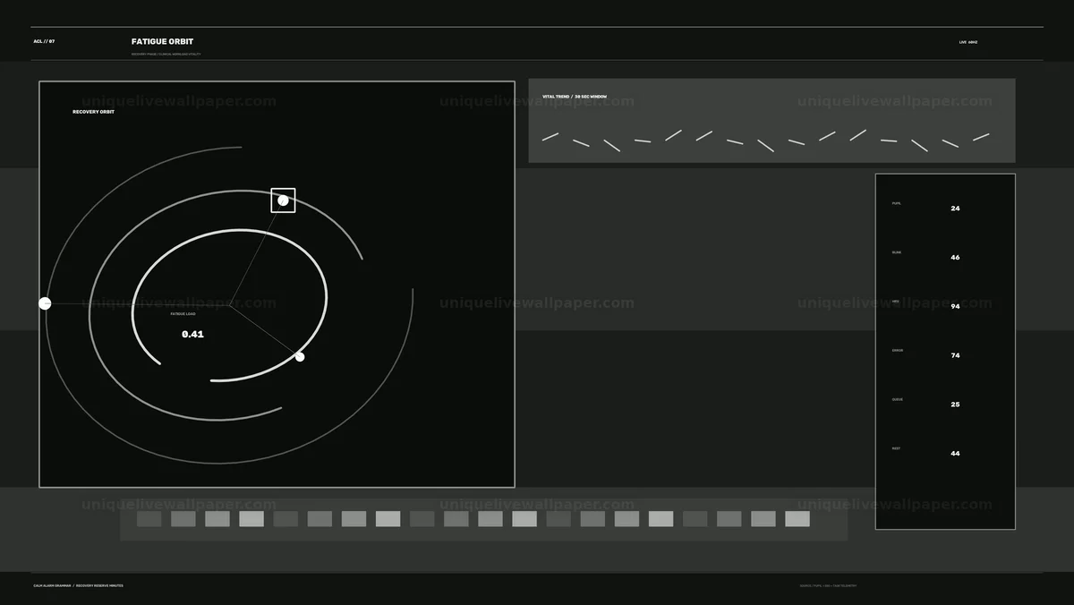 Cognitive Load Monitoring HUD Seamless Loop