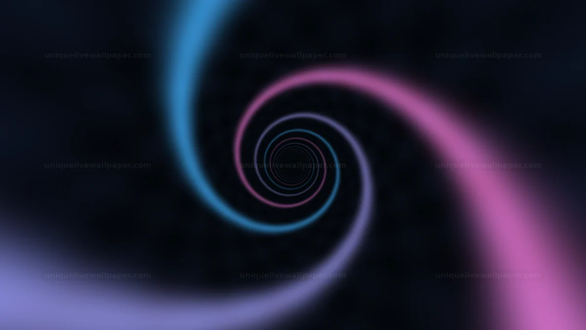 Ethereal cosmic tunnel background draws viewer into colorful motion
