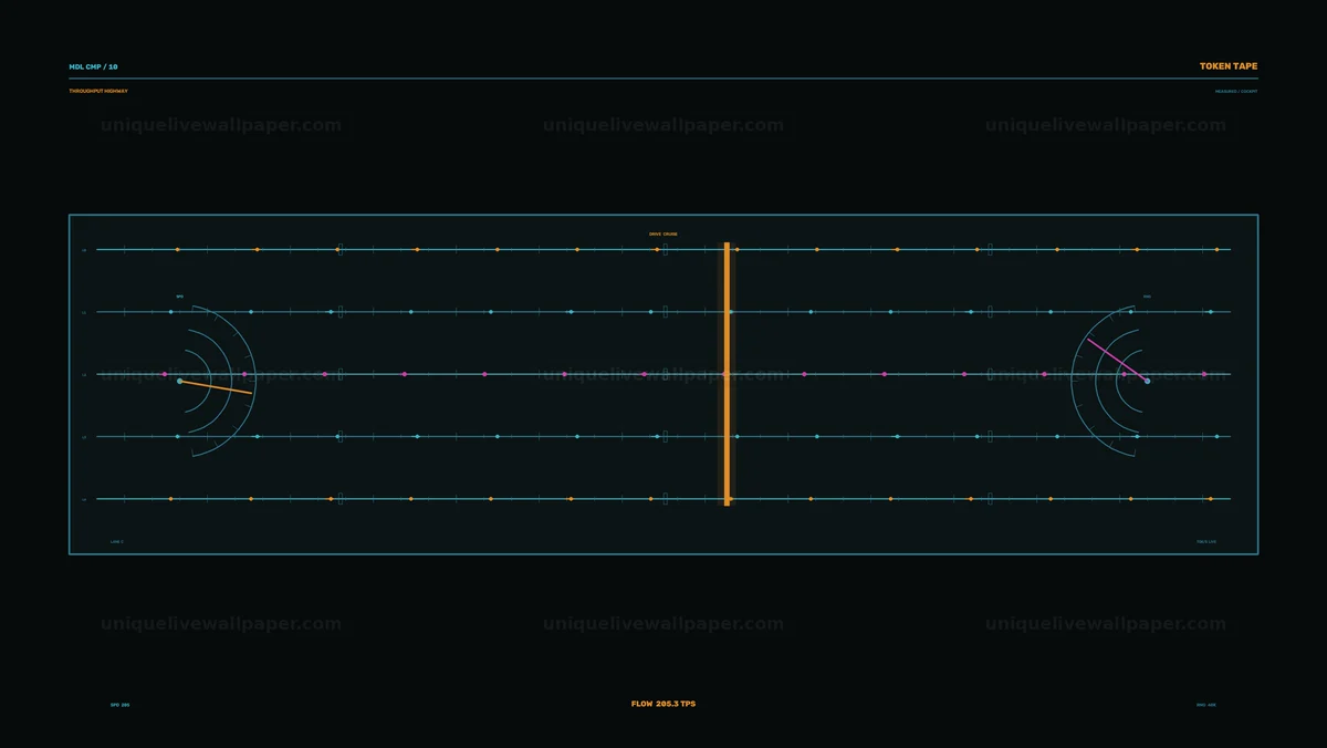 AI Model Comparison HUD Seamless Loop