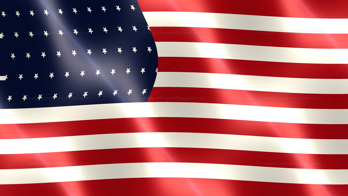 Watermarked thumbnail for American Flag Silk Wave Background Seamless Loop