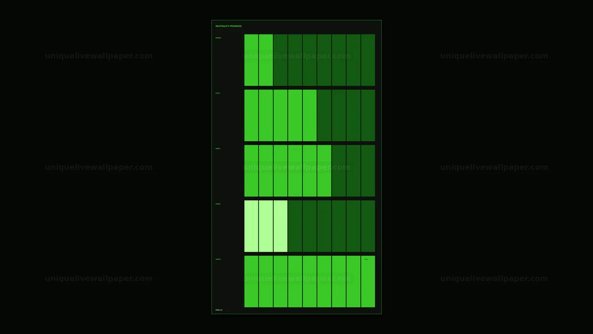 Carbon Neutrality Progress HUD Seamless Loop