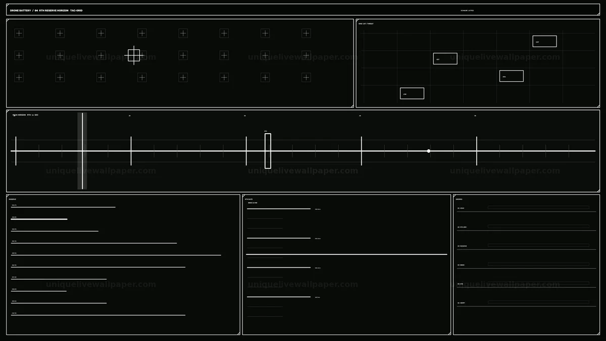 Drone Battery Status HUD Seamless Loop