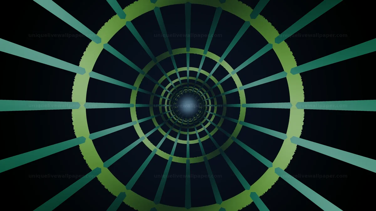 Abstract spacetime tunnel background presents a visual effect of depth