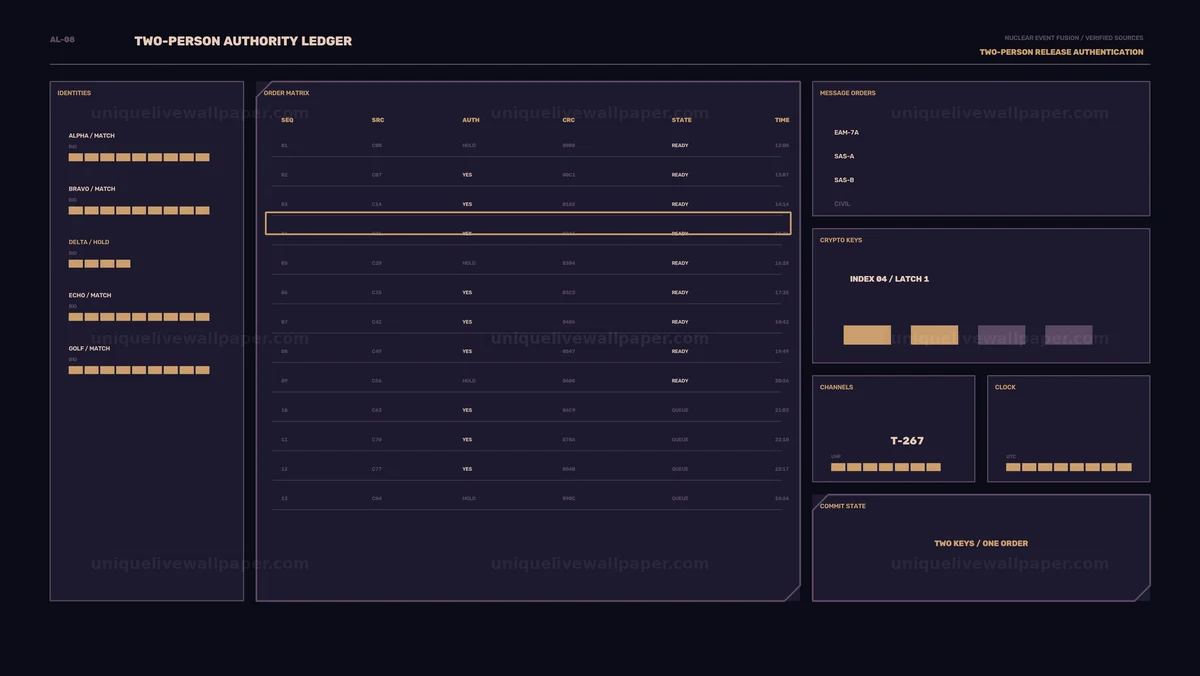 Watermarked thumbnail for Cybersecurity Authorization Ledger Seamless Loop