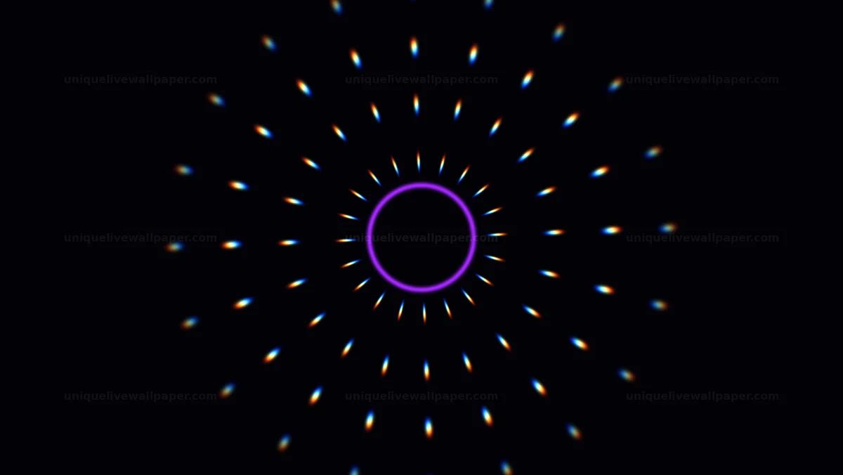 Distorted Kaleidoscope Mandala Background Seamless Loop