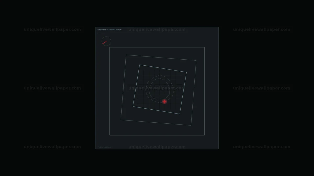 Futuristic Radar Mapping HUD Seamless Loop