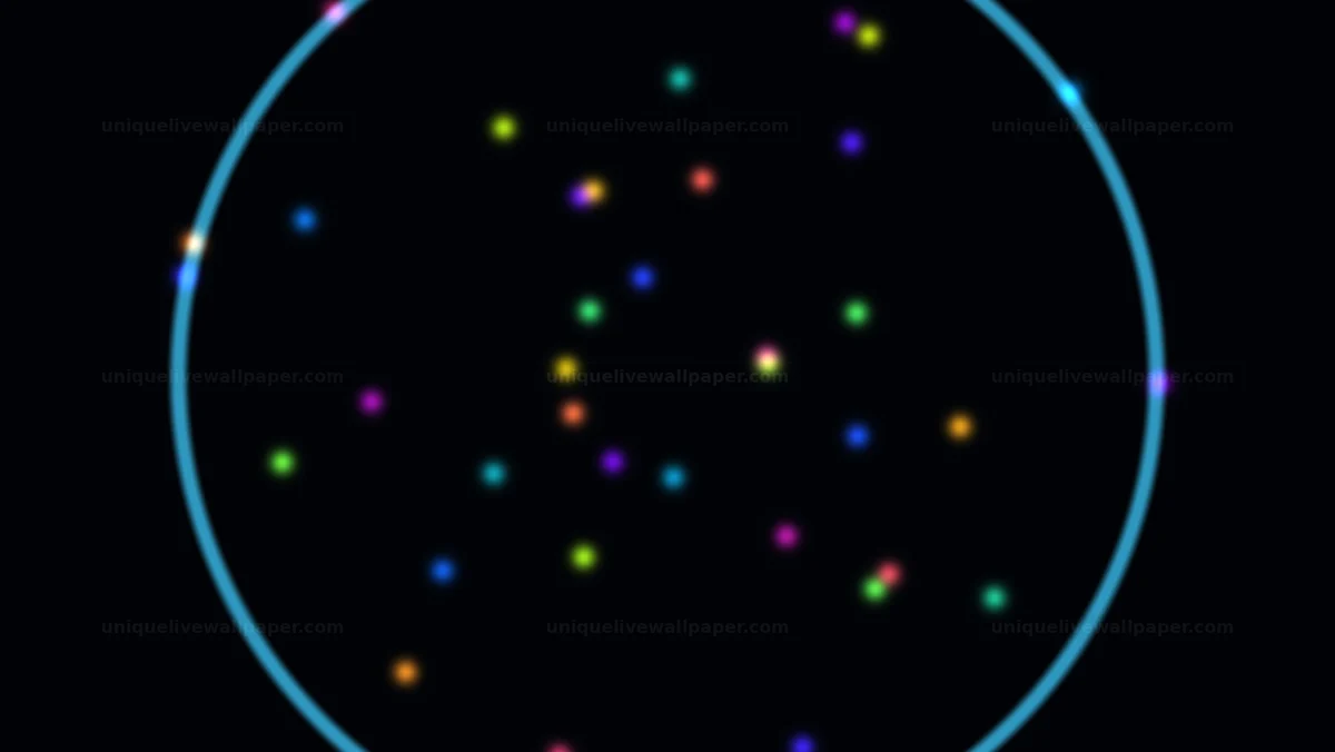 Glowing White Dot on Black Background Seamless Loop
