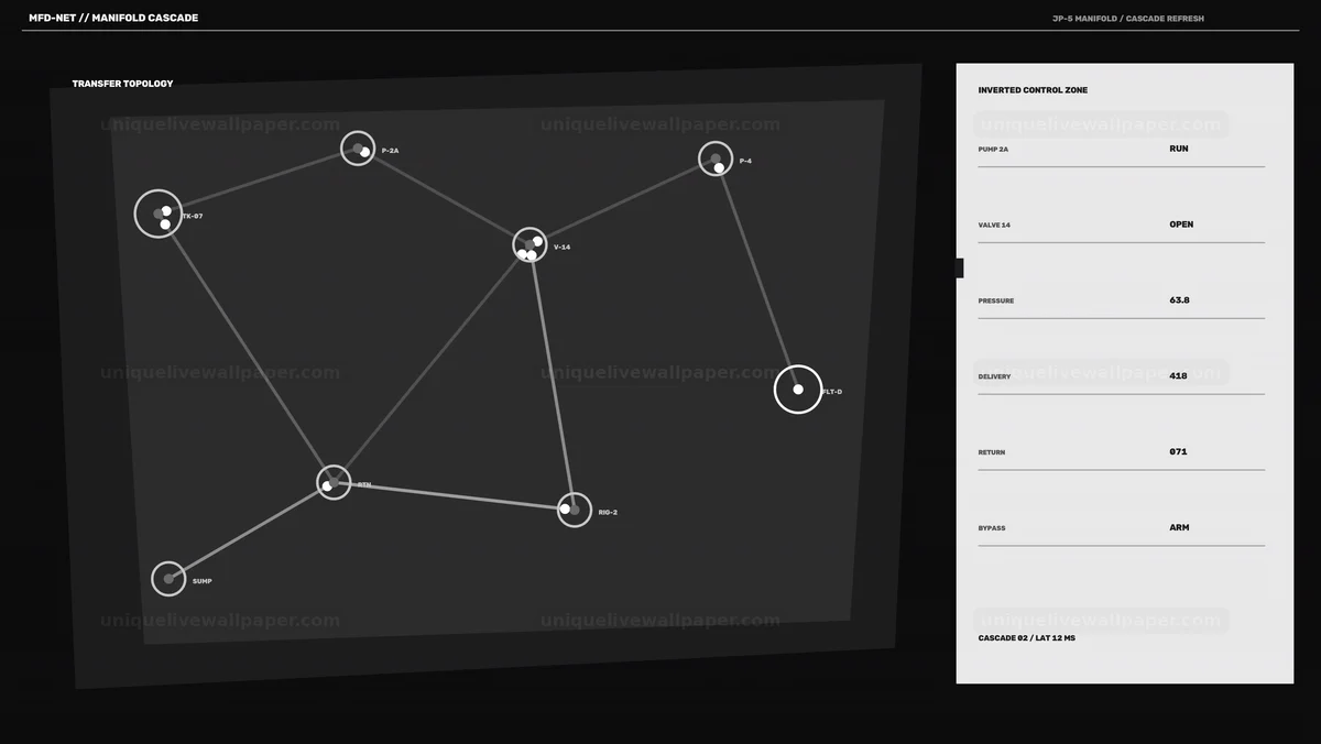Industrial Fluid Transfer Monitoring HUD Seamless Loop