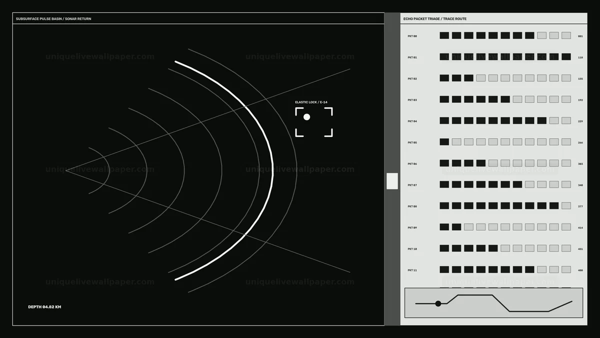Planetary Surface Scanning Interface Animation Seamless Loop