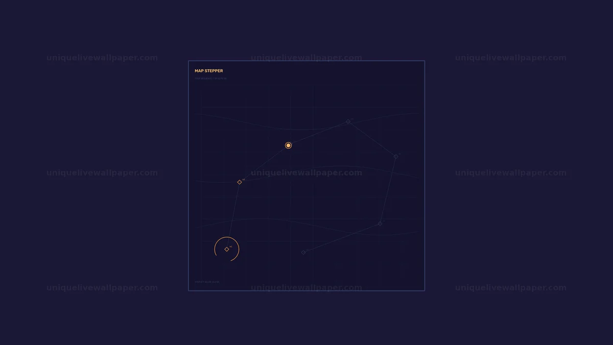 Strategic Data Map HUD Interface Seamless Loop