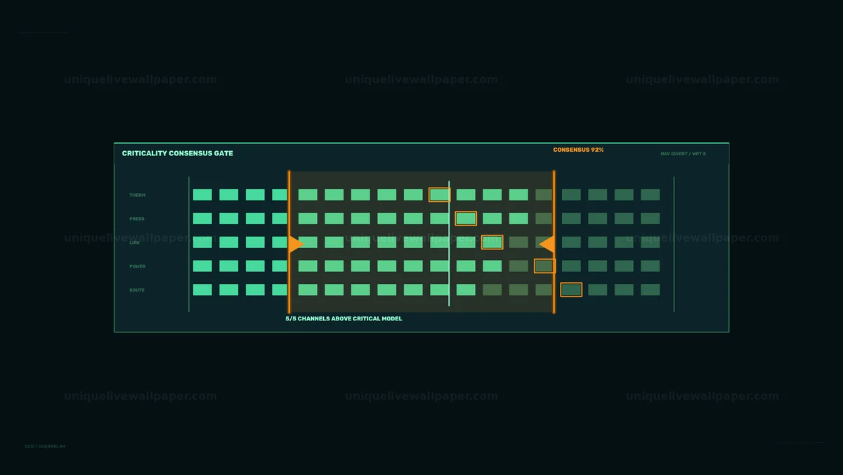 Criticality Status Indicator HUD Seamless Loop