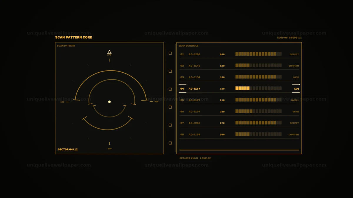 Watermarked thumbnail for Digital Acquisition Radar HUD Seamless Loop