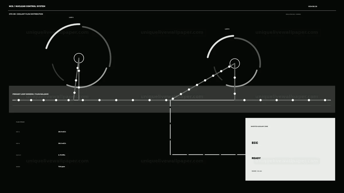 Nuclear Control System Coolant Flow HUD Seamless Loop