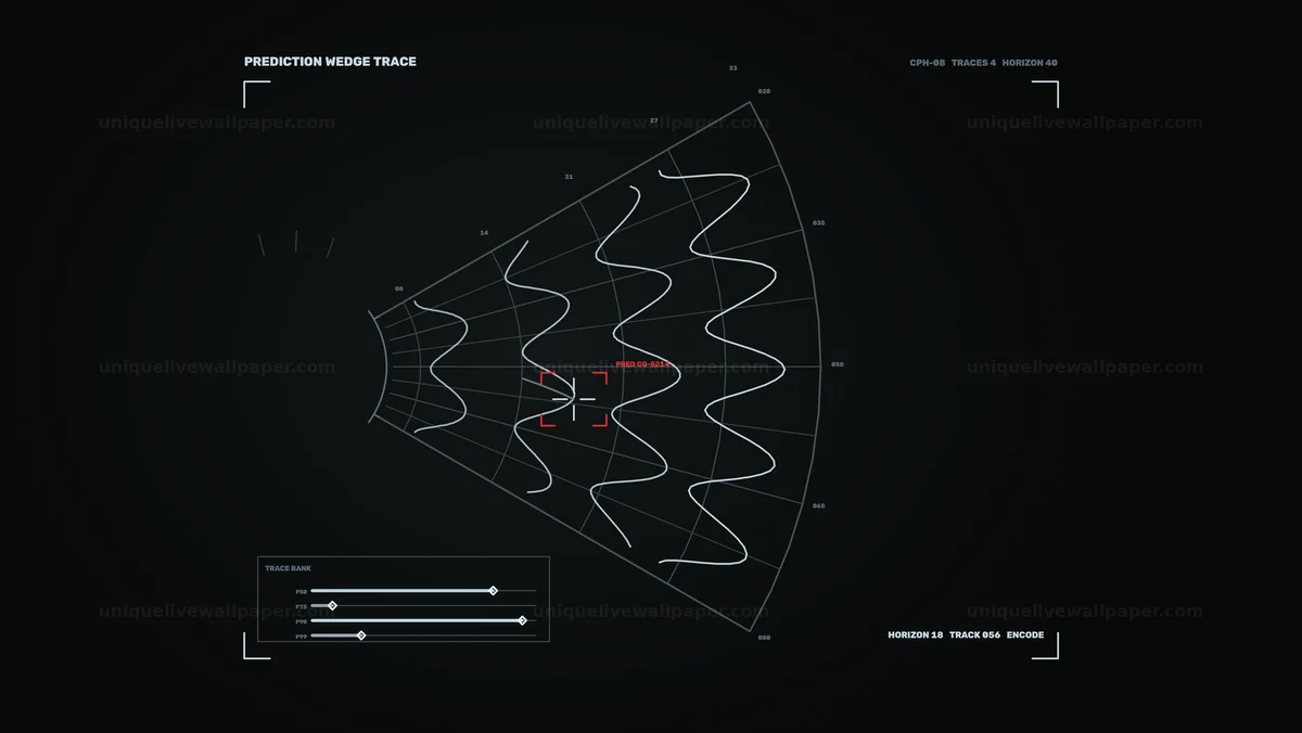 AI Cognitive Processing Prediction HUD Seamless Loop