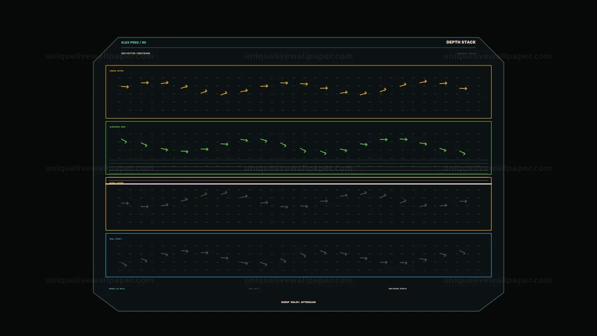 Election Results Prediction HUD Seamless Loop