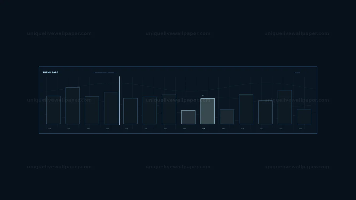 Campaign Forecast Trend HUD Seamless Loop