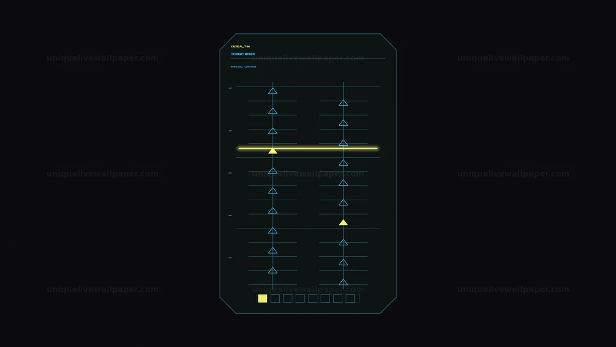Critical Threat Warning HUD Display Seamless Loop