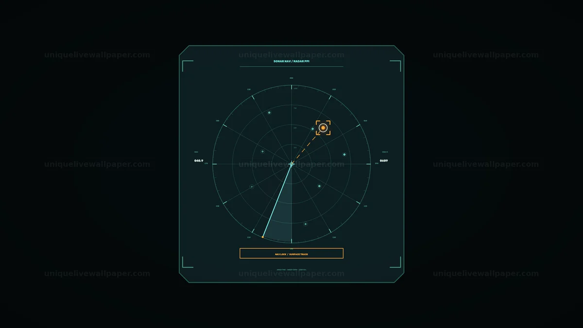 Watermarked thumbnail for Sonar Navigation Radar Display Seamless Loop