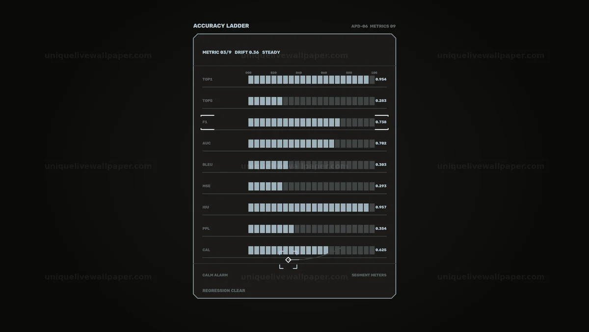 AI Algorithm Performance Display Seamless Loop