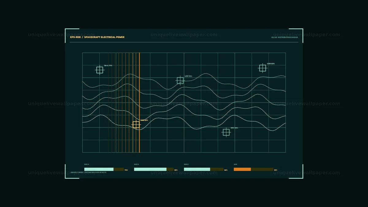 Watermarked thumbnail for Spacecraft Power Status HUD Seamless Loop