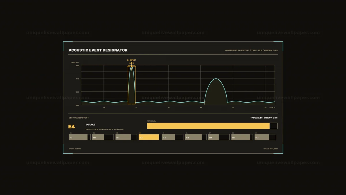 Acoustic Signal Monitoring Interface Seamless Loop