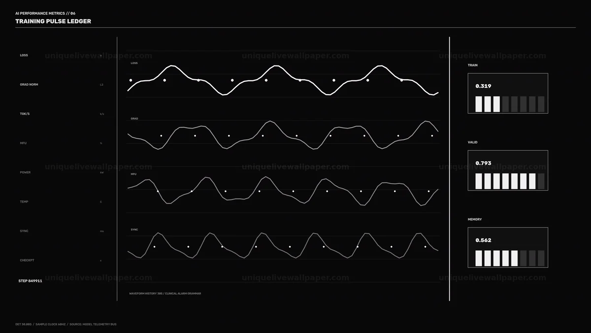 Watermarked thumbnail for AI Performance Metrics HUD Seamless Loop