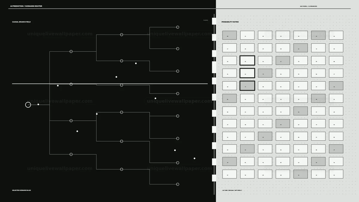 AI Prediction Analytics HUD Seamless Loop