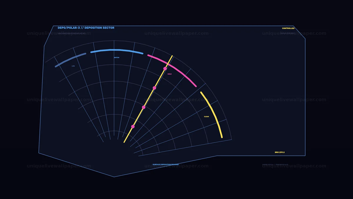 Contamination Status Dashboard HUD Seamless Loop