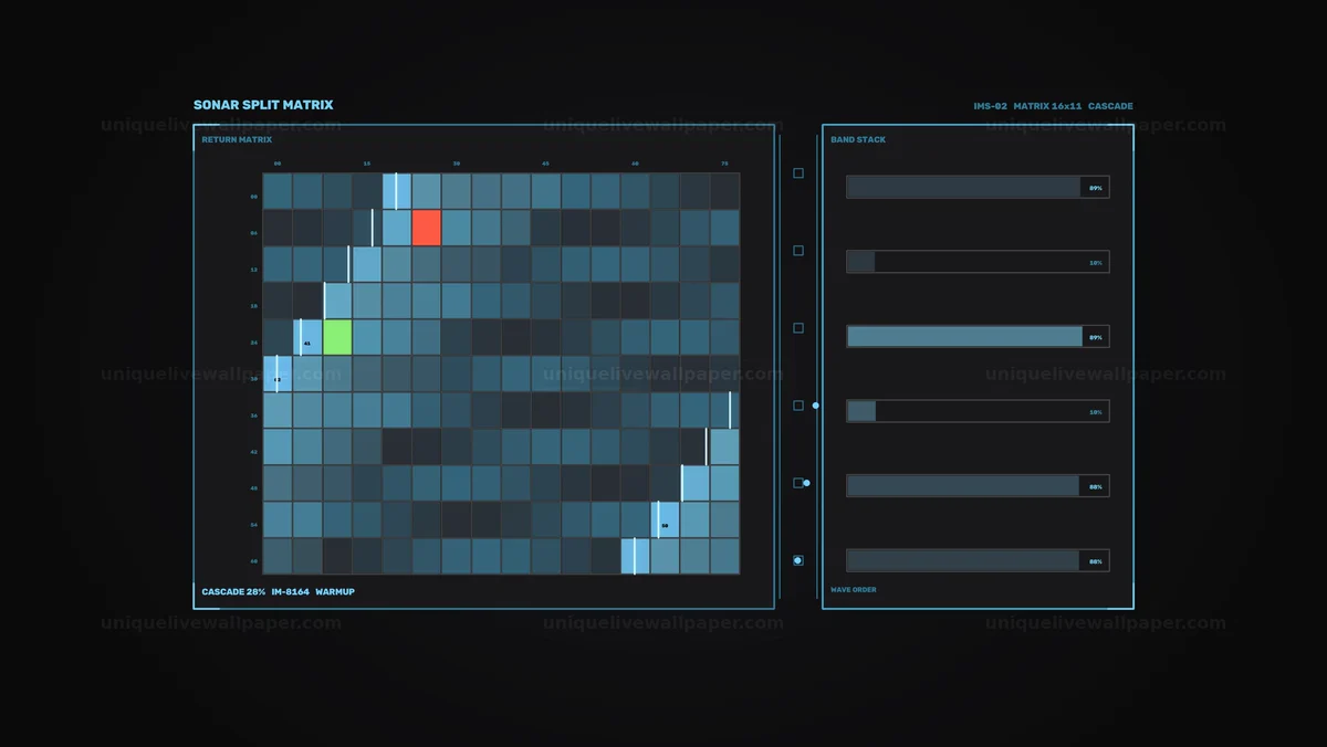 Data Matrix Monitoring HUD Seamless Loop