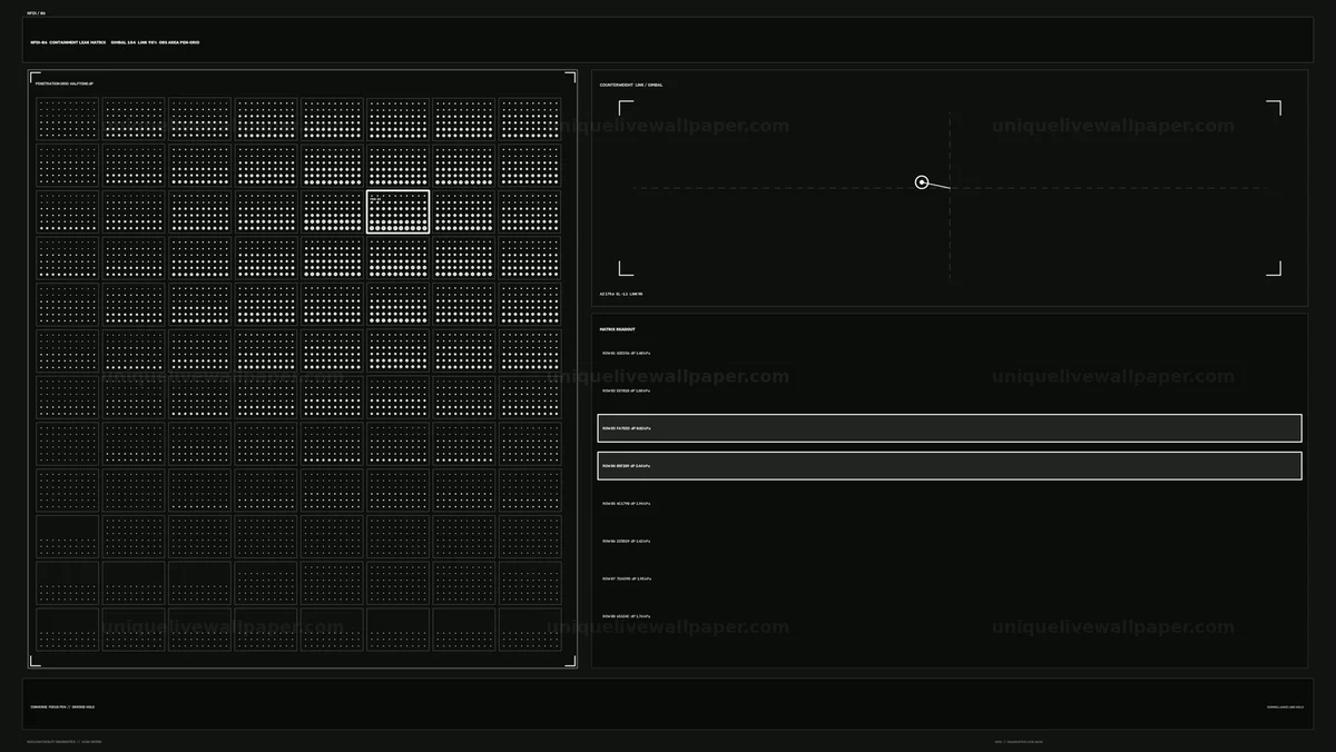 Watermarked thumbnail for Industrial Diagnostics HUD with Status Grid