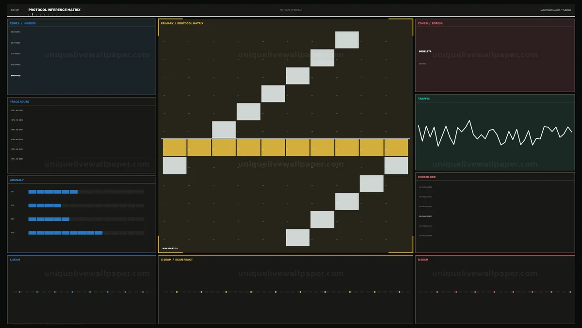 Cybersecurity Protocol Matrix HUD