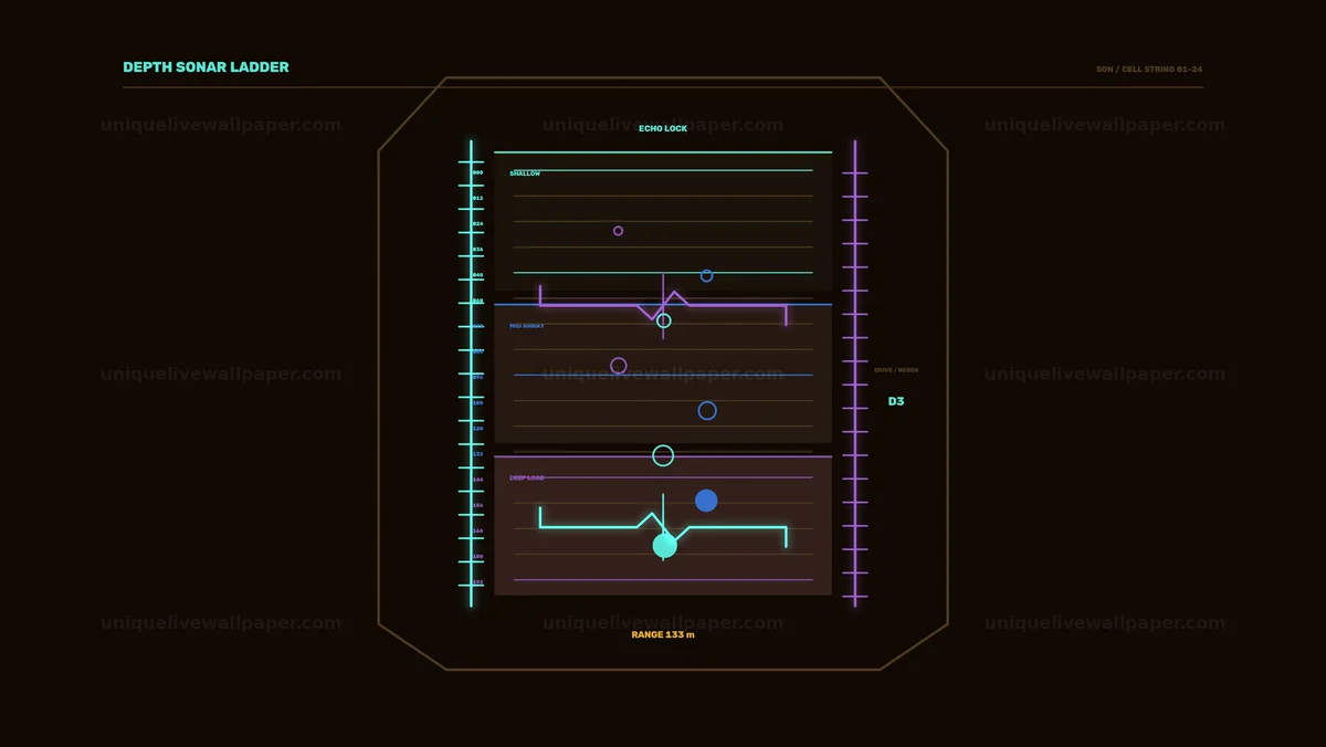 Depth Sonar Ladder HUD Seamless Loop