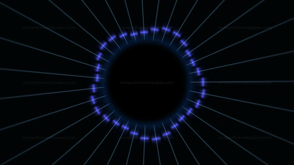 Watermarked thumbnail for Eclipse radial energy background reveals bright blue lines in motion