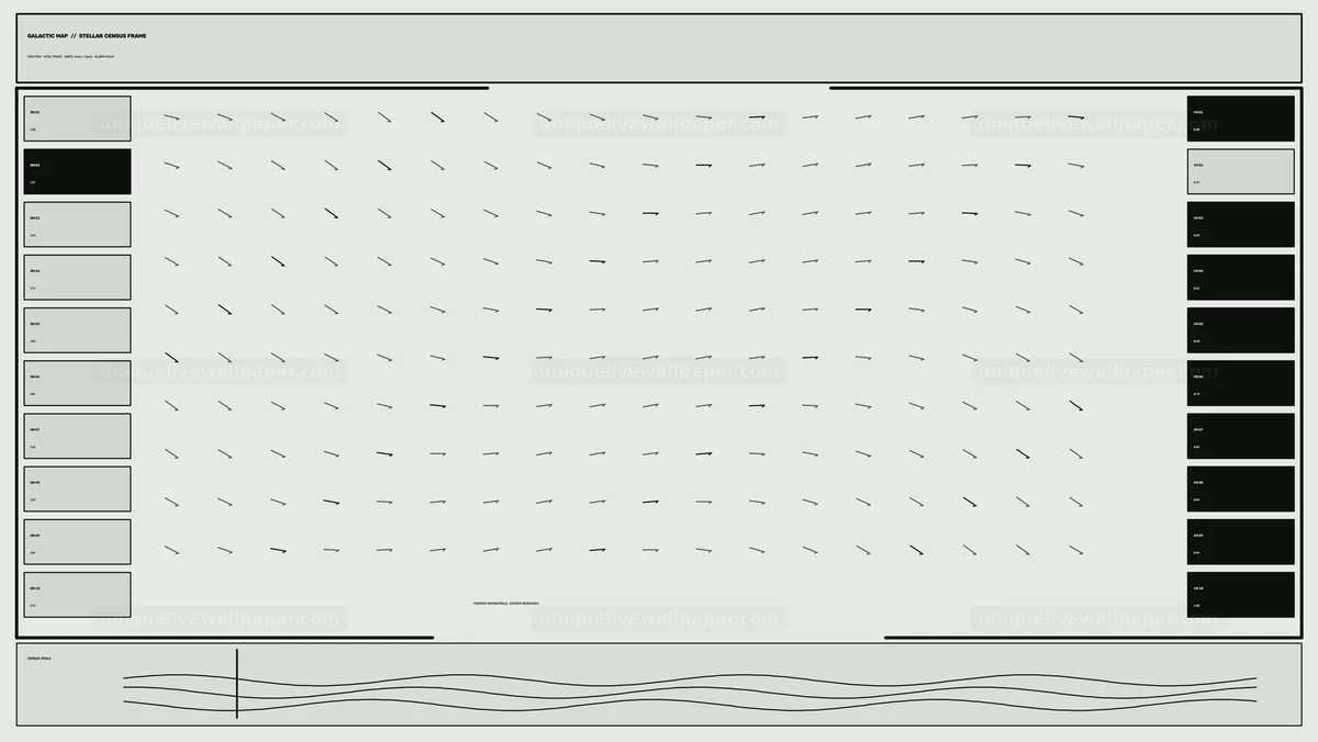 Galactic Map HUD Overlay with Vector Field
