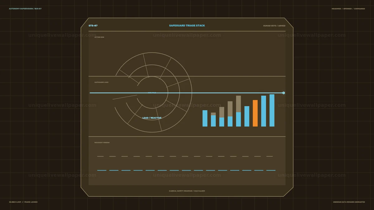 AI Autonomy Control Interface HUD Seamless Loop