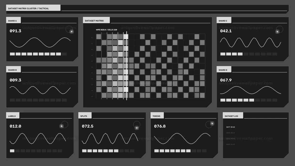 Watermarked thumbnail for AI Model Analytics Telemetry HUD Seamless Loop