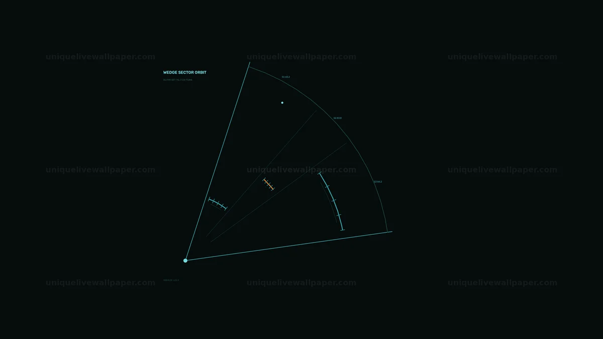 Futuristic Sector Radar HUD Seamless Loop