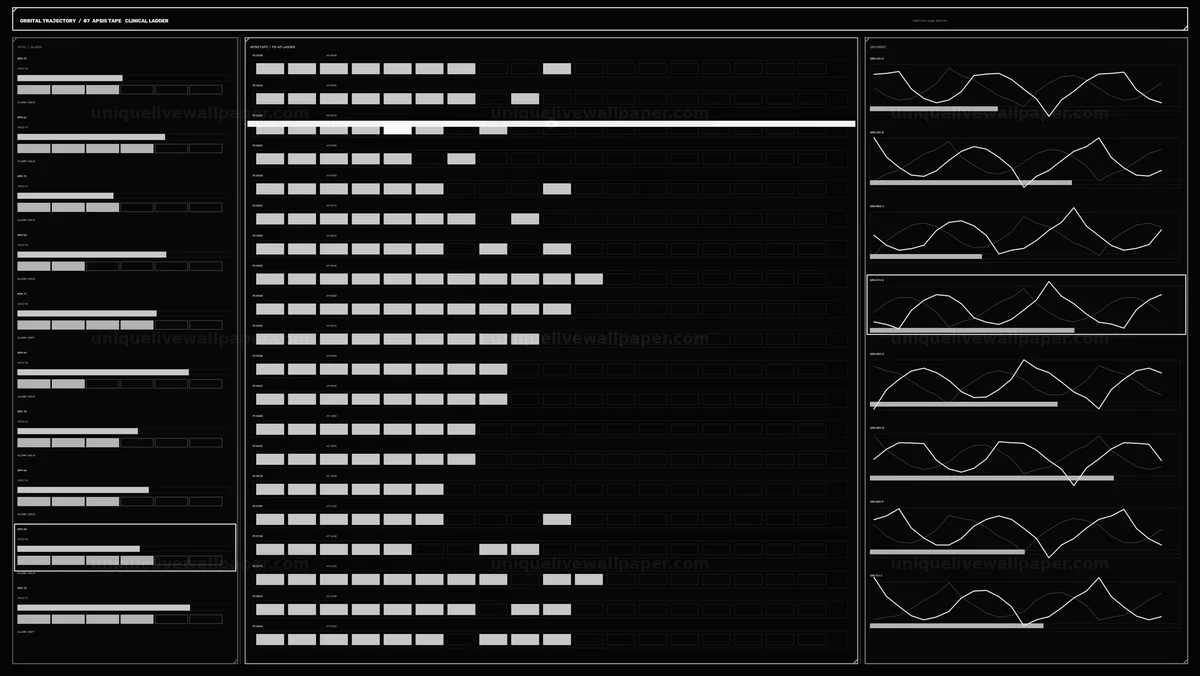 Orbital Trajectory HUD Graphic Seamless Loop