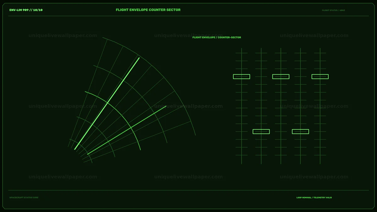 Watermarked thumbnail for Spacecraft Flight Status HUD Seamless Loop