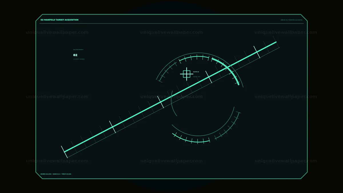 Futuristic Target Acquisition HUD Seamless Loop