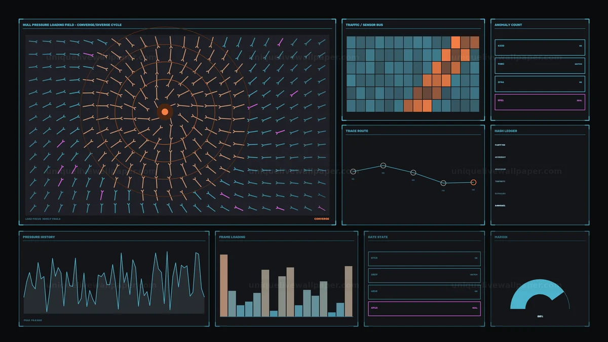 Industrial Monitoring HUD Seamless Loop