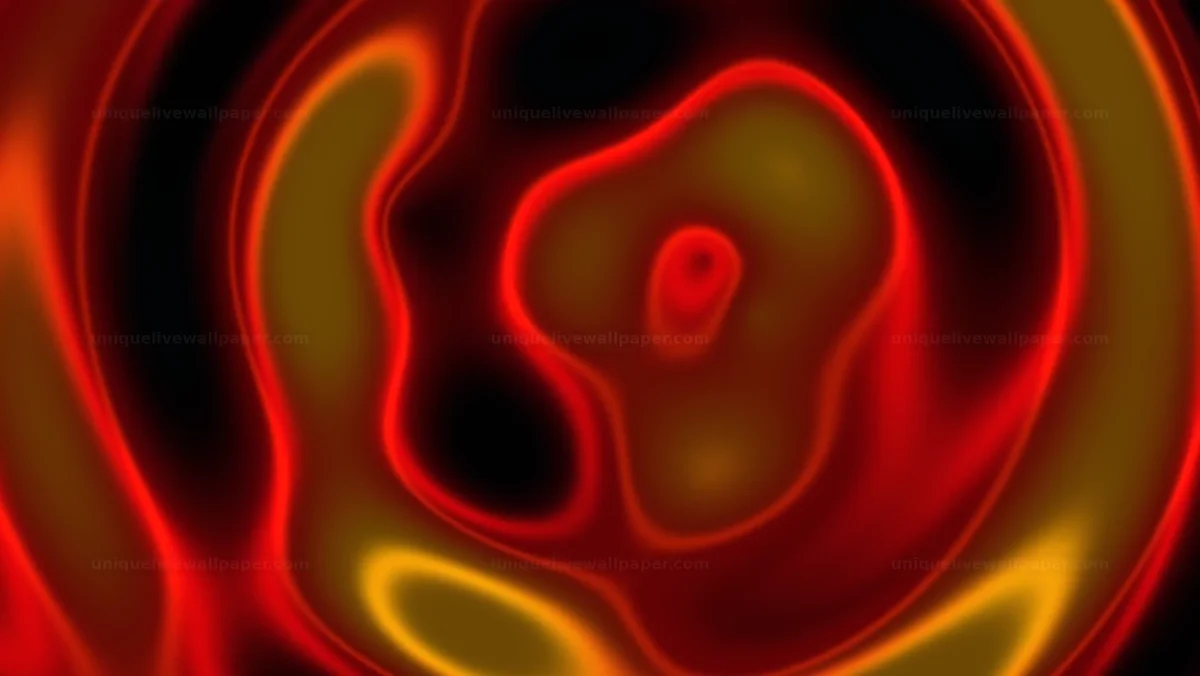 Red Orange Abstract Liquid Waves Seamless Loop