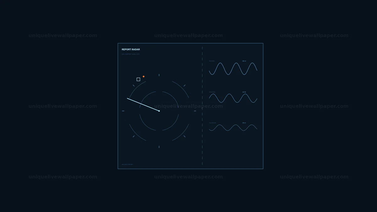 Watermarked thumbnail for Reporting Dashboard HUD with Radar and Graphs Seamless Loop